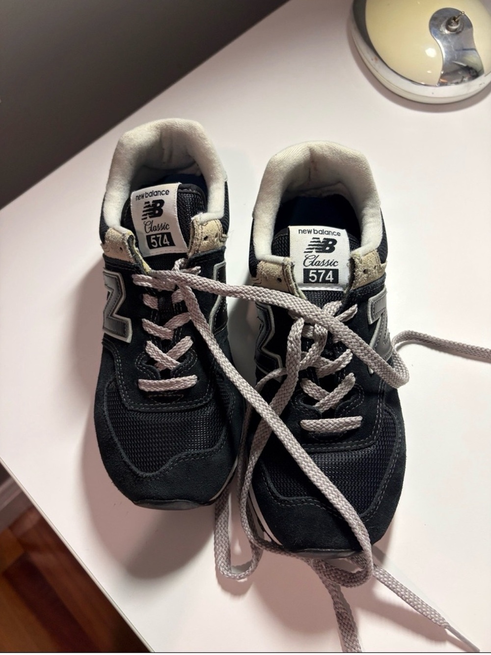 New Balance 574 Core Classic Black Women’s Size 7 - Picture 3 of 9